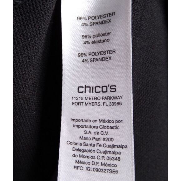 Chico's Black and White Animal Print Blazer - Picture 10 of 11